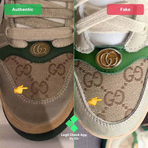 fake gucci shoes vs real|knock off gucci tennis shoes.